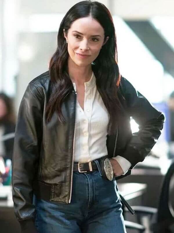 Abigail Spencer 9-1-1 S08 Black Leather Jacket
