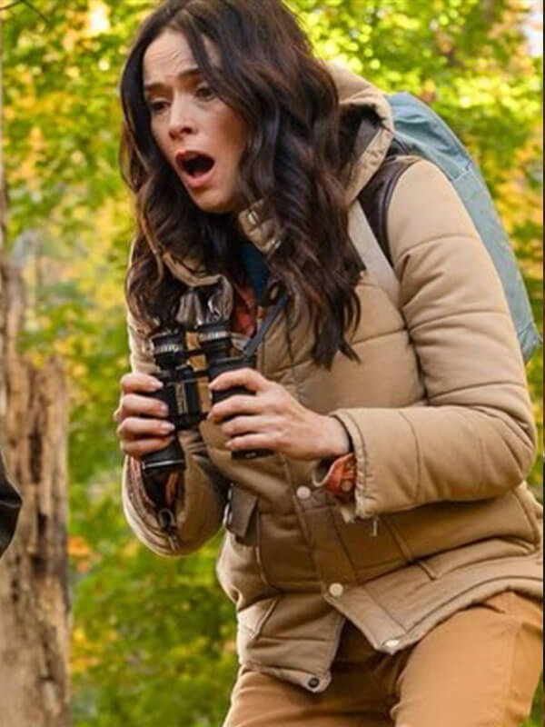 Abigail Spencer Best Medicine 2026 Beige Hooded Jacket