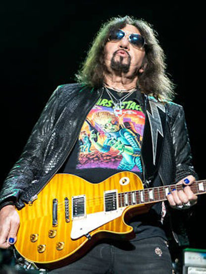 Ace Frehley Black Leather Jacket