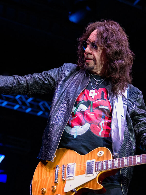 Ace Frehley Black Leather Jacket