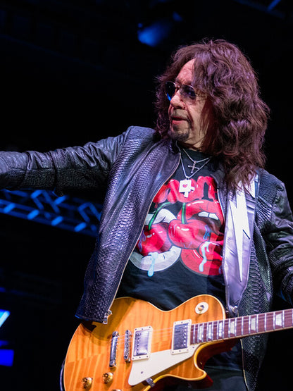 Ace Frehley Black Leather Jacket