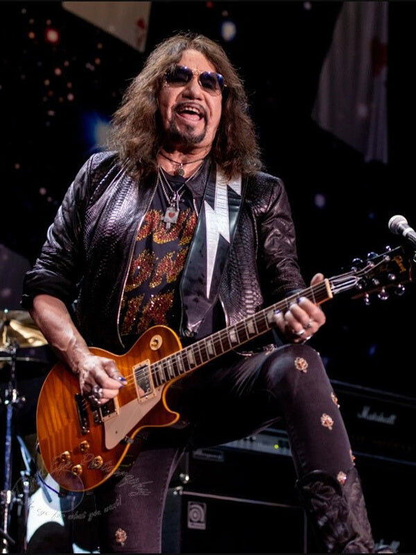 Ace Frehley Black Leather Jacket