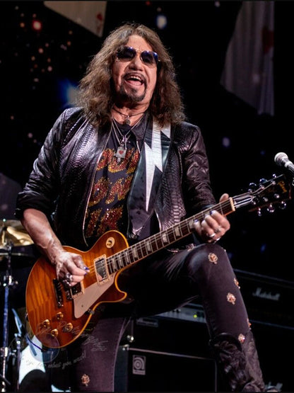 Ace Frehley Black Leather Jacket