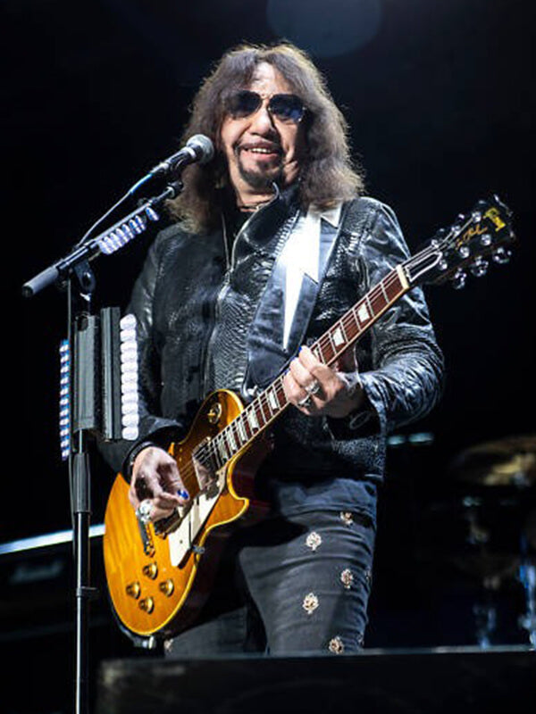 Ace Frehley Black Leather Jacket