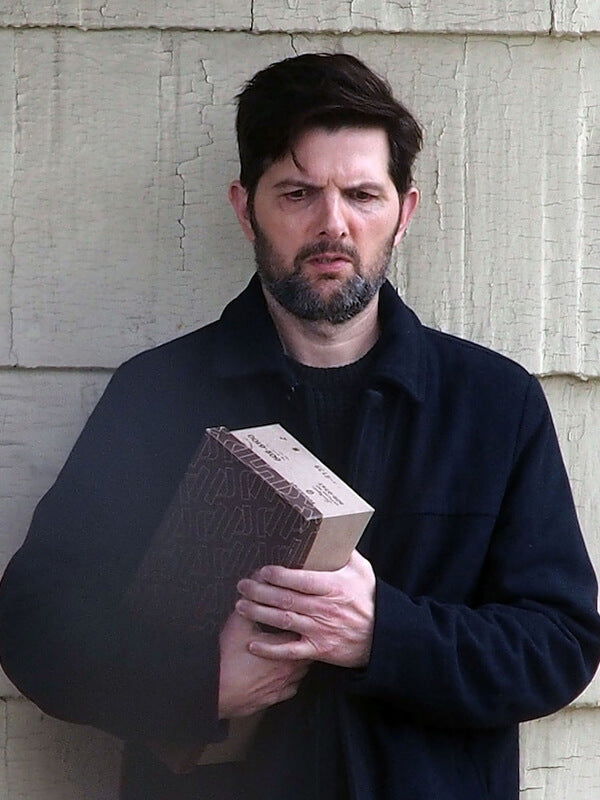 Adam Scott The Whisper Man 2026 Wool Coat