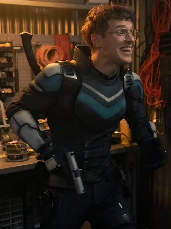 Adrian Chase Peacemaker Vigilante Leather Jacket