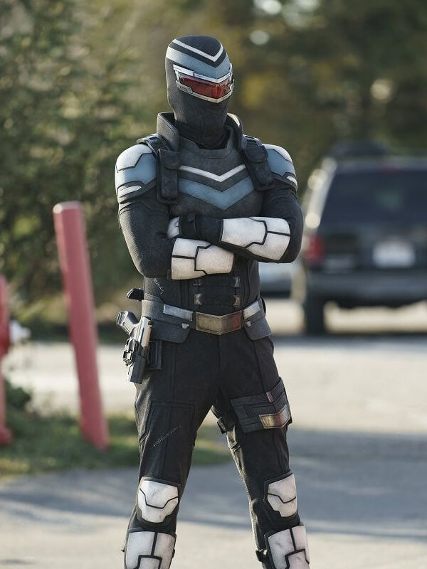 Adrian Chase Peacemaker Vigilante Leather Jacket