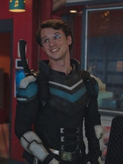 Adrian Chase Peacemaker Vigilante Leather Jacket