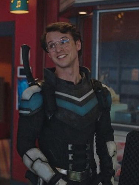 Adrian Chase Peacemaker Vigilante Leather Jacket