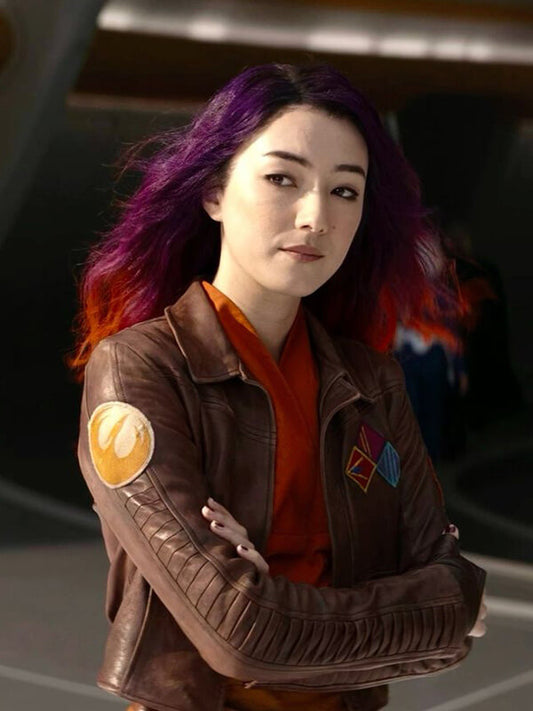 Ahsoka S01 Sabine Wren Brown Leather Jacket