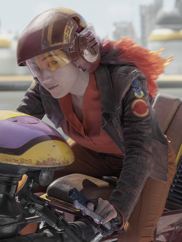 Ahsoka S01 Sabine Wren Brown Leather Jacket