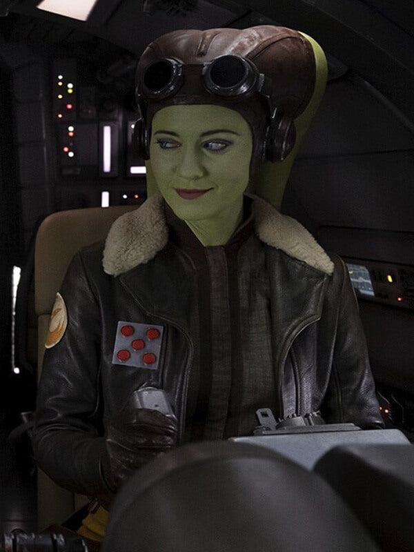 Ahsoka TV Series Hera Syndulla Black Leather Jacket