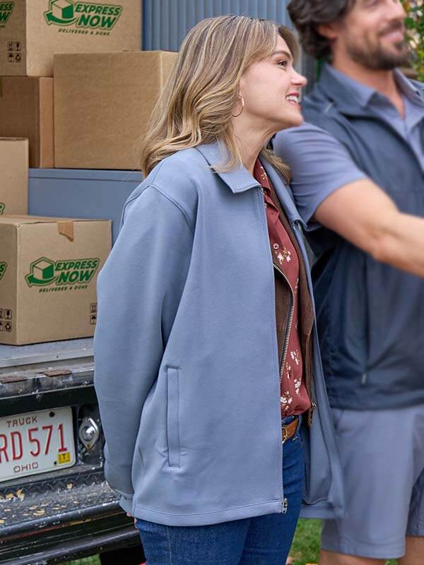 Aimee Teegarden Love Finds You 2026 Wool Jacket