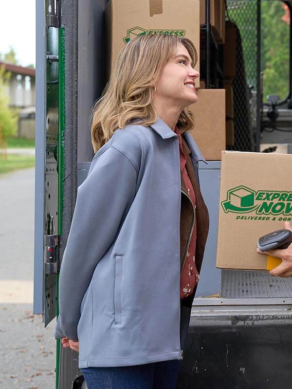 Aimee Teegarden Love Finds You 2026 Wool Jacket