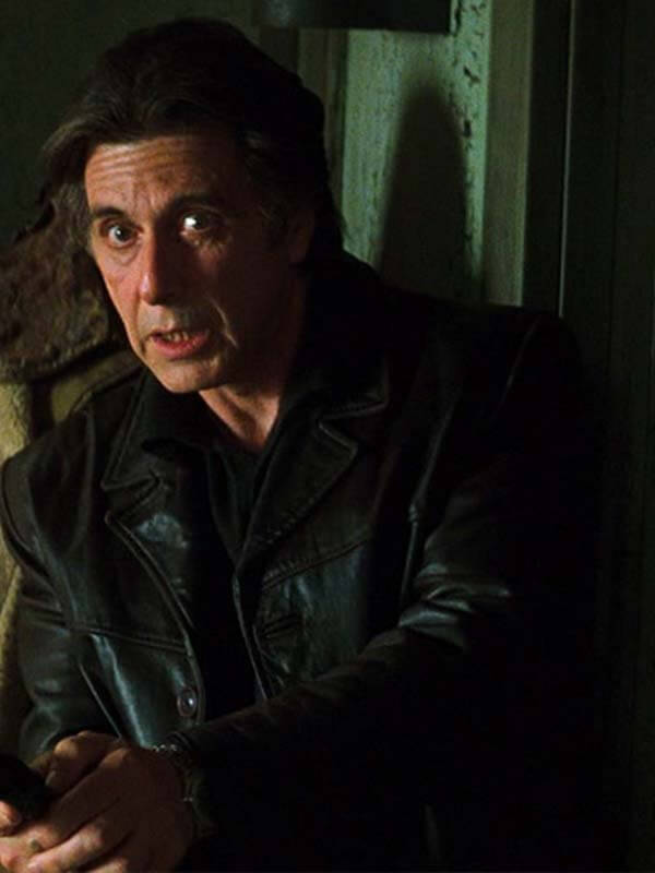 Al Pacino Insomnia 2002 Black Leather Coat