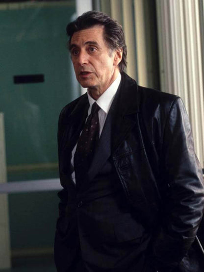 Al Pacino Insomnia 2002 Black Leather Coat