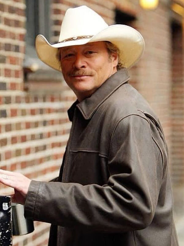 Alan Jackson Black Leather Jacket
