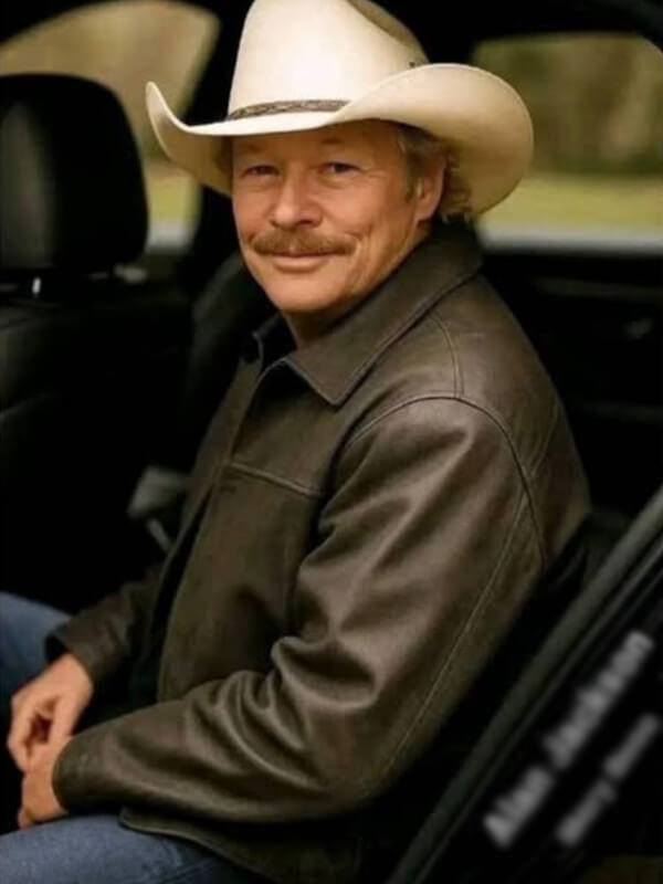 Alan Jackson Black Leather Jacket