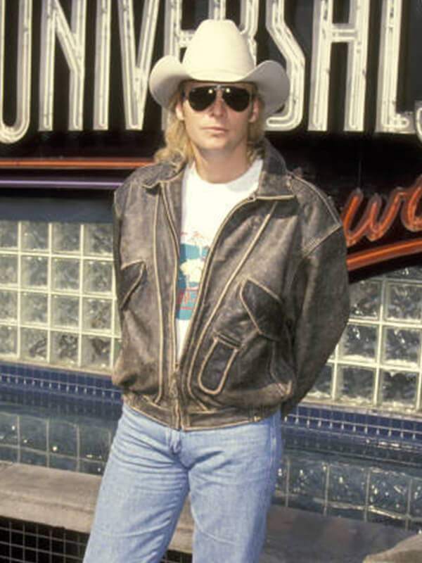 Alan Jackson Brown Leather Jacket