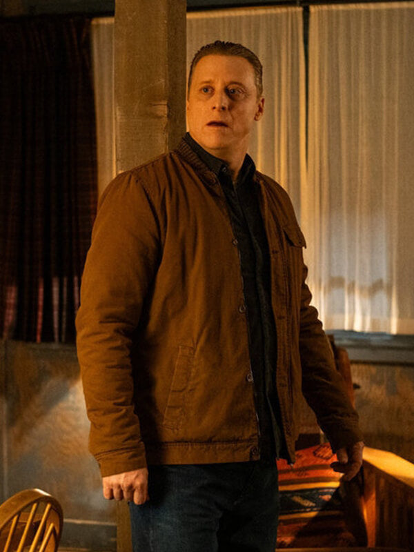 Alan Tudyk Resident Alien S02 Brown Cotton Jacket