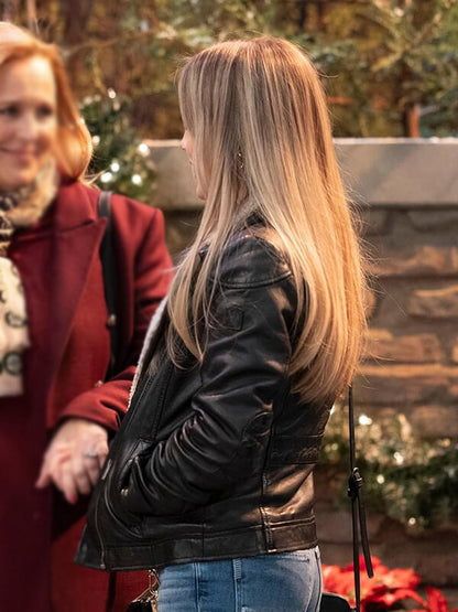 Alexa Havins General Hospital Biker Leather Jacket