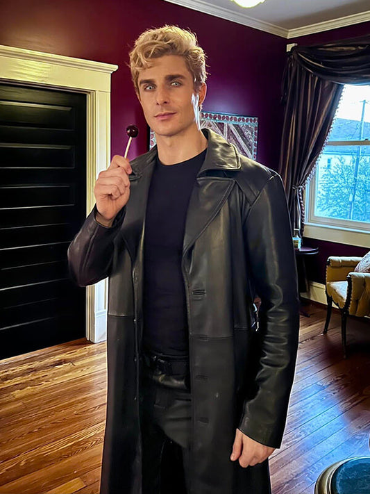 Alexander Cubis The Black Dagger Brotherhood Leather Coat