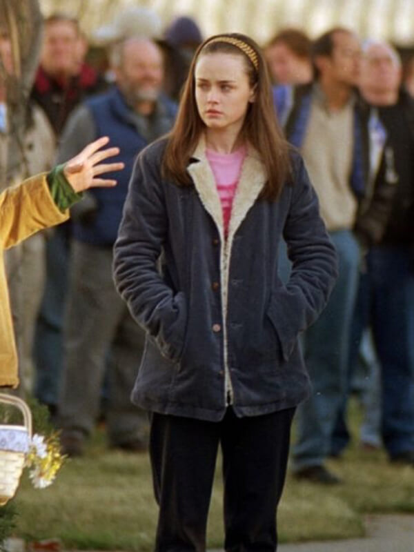 Rory Gilmore Gilmore Girls Blue Shearling Jacket