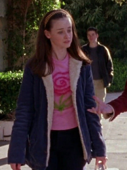 Rory Gilmore Gilmore Girls Blue Shearling Jacket