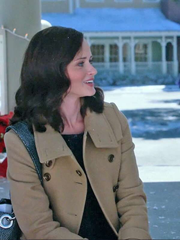 Alexis Bledel Gilmore Girls Rory Gilmore Brown Wool Coat