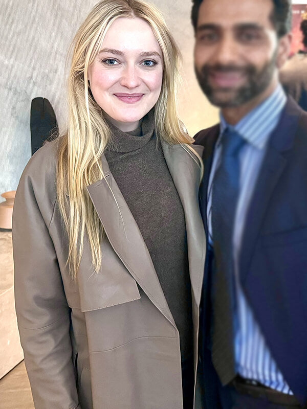 All Her Fault S01 Dakota Fanning Leather Coat