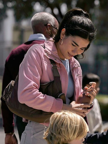 All Her Fault S01 Kartiah Vergara Pink Cotton Jacket