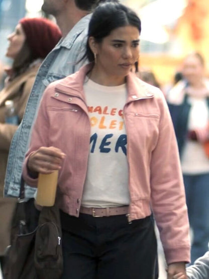 All Her Fault S01 Kartiah Vergara Pink Cotton Jacket