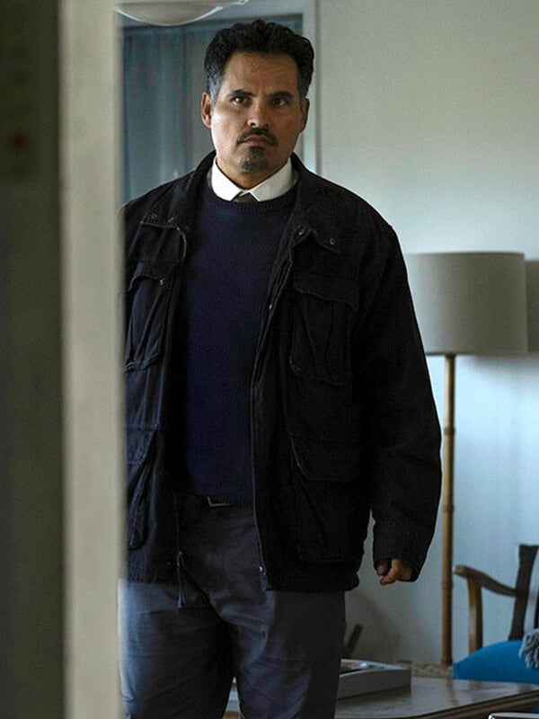 All Her Fault S01 Michael Pena Black Jacket