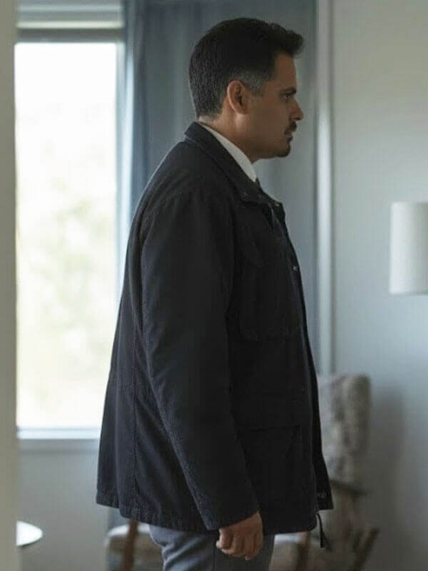 All Her Fault S01 Michael Pena Black Jacket