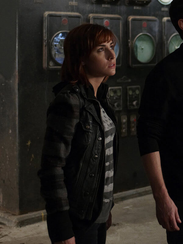 Allison Scagliotti Warehouse 13 Black Leather Vest