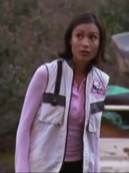 Alyssa Enrile Power Rangers Wild Force White Vest