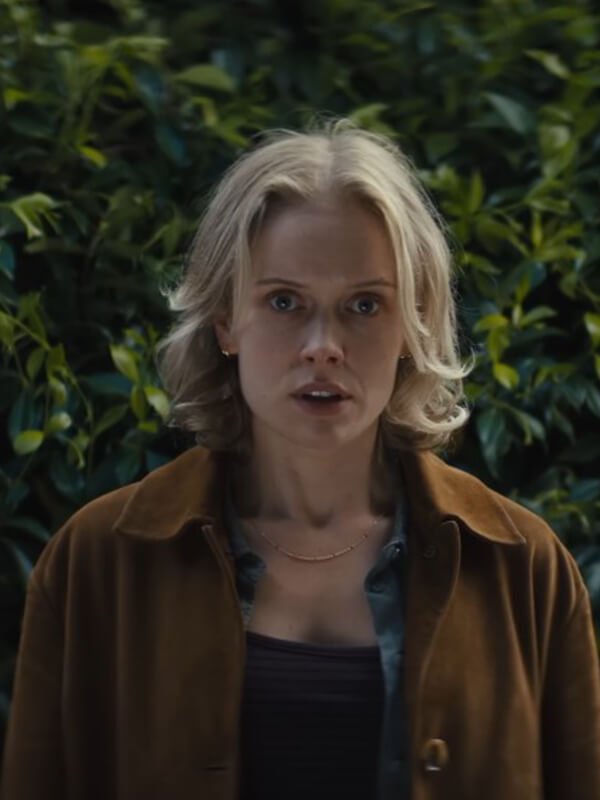 Amelia Eve Insidious Out of the Further Brown Suede Coat
