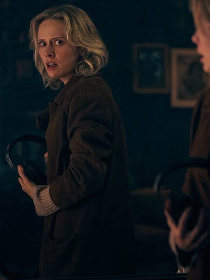 Amelia Eve Insidious Out of the Further Brown Suede Coat