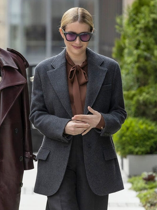 American Horror Story S012 Emma Roberts Wool Blazer