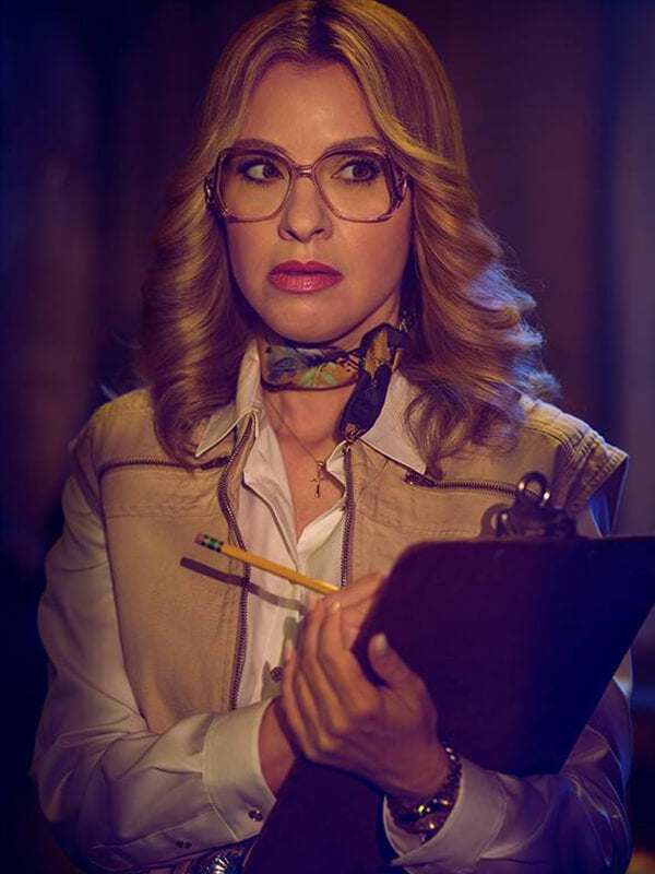 American Horror Story S09 Leslie Grossman Beige Vest