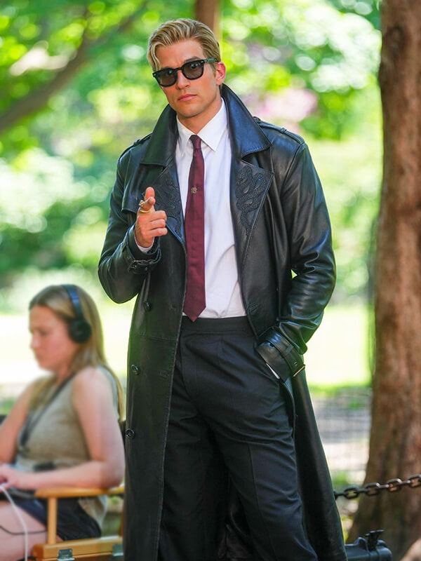 American Horror Story S13 Paul Anthony Kelly Leather Coat