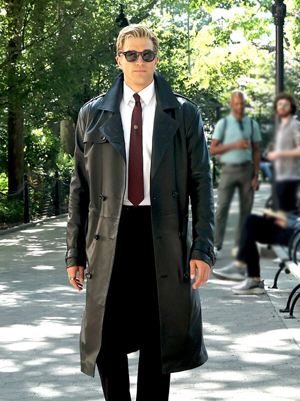 American Horror Story S13 Paul Anthony Kelly Leather Coat