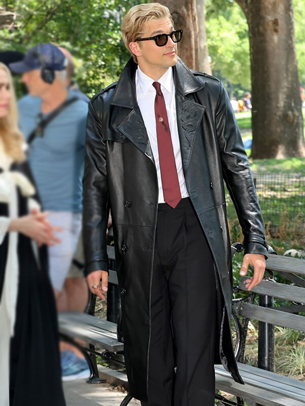 American Horror Story S13 Paul Anthony Kelly Leather Coat