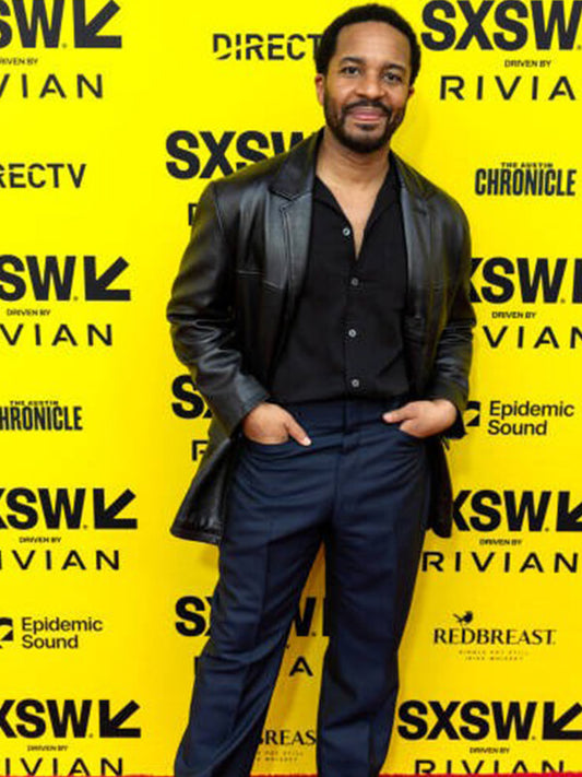André Holland The Dutchman 2025 Leather Blazer