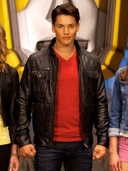 Andrew Gray Power Rangers Megaforce Leather Jacket