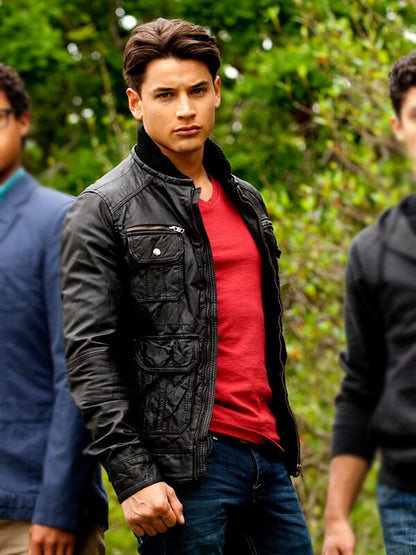 Andrew Gray Power Rangers Megaforce Leather Jacket