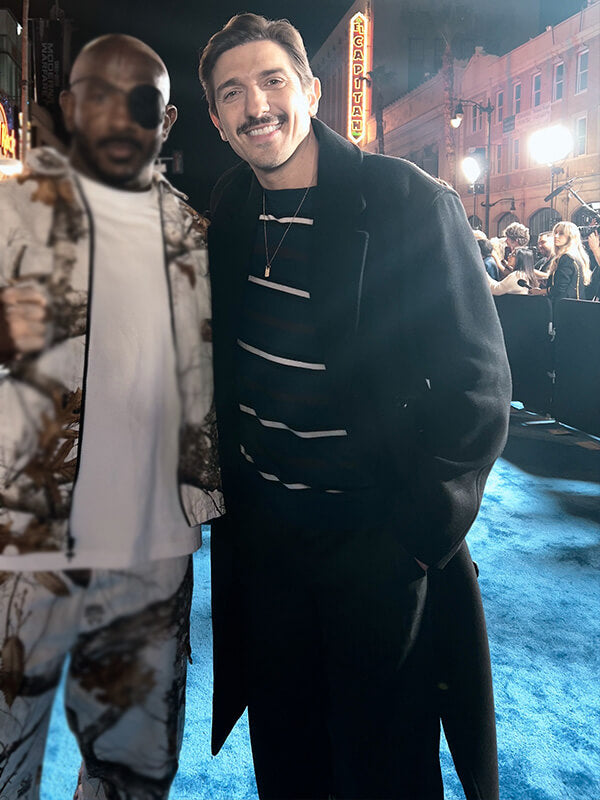 Andrew Schulz Street Fighter 2026 Premiere Black Wool Coat