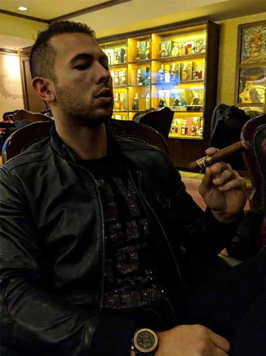 Andrew Tate Top G Black Bomber Jacket