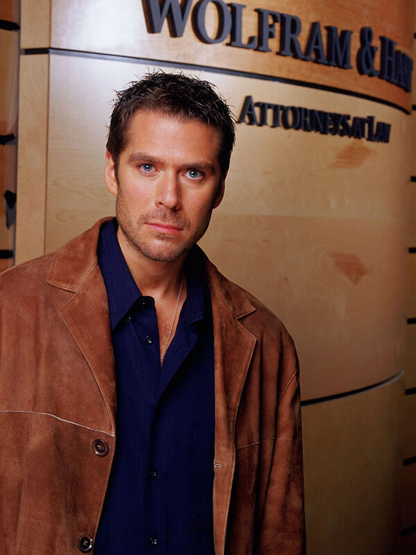 Angel Wesley Wyndam Pryce Brown Suede Coat