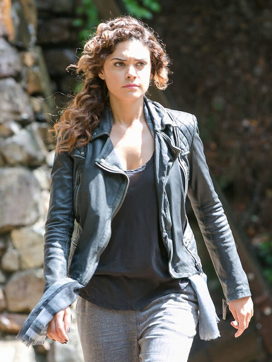 Angelica Celaya Constantine Black Leather Jacket